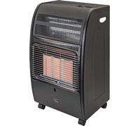 Stufa a gas Infrarossi 4.2kw con ruote kit collegamento incluso Nero Bimar K90