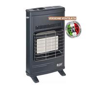 STUFA GAS METANO INFRAROSSI A PARETE ECO 42T SICAR GRIGIO VENTILATA WATT 4200 C
