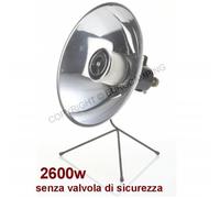 STUFA A GAS PARABOLA EUROCAMPING SENZA VALVOLA DI SICUREZZA