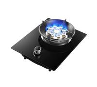 Stufa a gas portatile,Bruciatore Wok ad alta resistenza a 9 cavità da 8,5 kW; controsoffitto in vetro temperato,Kit fonte di gas NG/GPL,con protezione antincendio (GPL)