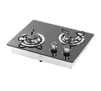 Stufa a Gas, Stufa a Gas Portatile 1,8 Kw di Potenza Pannello in Vetro Temperato di Fuoco Multi Livelli per Barca per Roulotte per camper