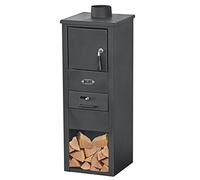 Stufa a Legna BLIST 6,5KW Acciaio, Ghisa, Vernice resistente al calore, Accumulo di calore a lungo termine