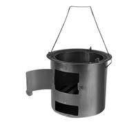 Stufa a legna - Bruciatore in acciaio inossidabile,Stufa da esterno con manico - per terrazza giardino pic-nic, sopravvivenza invernale, escursionismo all'aperto