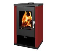 Stufa a Legna Camino con Combustibile Solido EEK A+ Verso Theia 9.0 kW Rosso [EEK: A+]