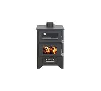 Stufa a Legna con Forno Modello Silvia Colore Nero