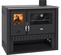 Stufa a legna con forno Prity GT FS S Nero