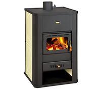 Stufa a legna con retro caldaia camino multi combustibile Prity S3W17 17+5 KW
