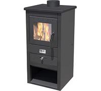 Stufa a Legna e Carbone "ATHENA" 13Kw - cm 44x45x94h