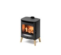 Stufa a legna ermetica FreePoint "Flos 8 Wood" nero 7,5 kW