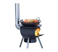 Stufa a legna extra large e spessa, stufa a legna da campeggio, per riscaldamento interno ed esterno e cucina quotidiana