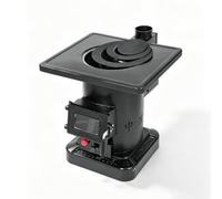 Stufa A Legna Gassificata, Stufa A Pellet Fornello Interno Esterno | Stufa Pirolitica da Interno Acciaio Al Manganese Extra-spesso, Ricombustione Aria Secondaria(60cm/23.6in)