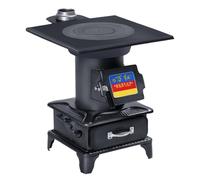 Stufa a legna - gassificazione interna, riscaldamento senza fumo, rapida dissipazione del calore, multifunzionale per cucinare e bollire l'acqua