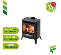Stufa a legna ghisa CADEL HUBLOT 8 WOOD AIR CONTO TERMICO 3.0 5 STELLE