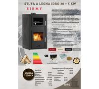Stufa a Legna IDRO con Forno 20 + 5 kw [EEK: A]