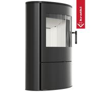 Stufa a legna in acciaio AB/S/2/ROLLO Ø 150 10 kW thermotec