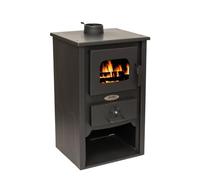 Stufa a legna in acciaio CATIA 7 KW L 47 x P 37 x H 80