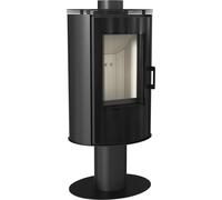 Stufa a legna in acciaio KRATKI AB S/N/O/DR/GLASS rotante Ø 150 8 kW