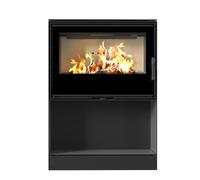 Stufa a legna in acciaio KRATKI KARI 80 Ø 180 12 kW spazio per il legno porta a