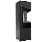 Stufa a legna in acciaio REN/S destro Ø 150 7 kW porta a chiusura
