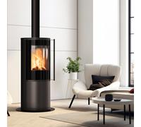 Stufa a legna in acciaio KRATKI SVEN Ø 150 7 kW [EEK: A]