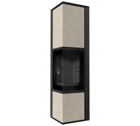 Stufa a legna acciaio KRATKI TORA L 8kW Ø150 quarzo FOKOS SALE thermotec nero