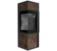 Stufa a legna in acciaio KRATKI TORA/S 8 kW Ø 150 Sinterizzazione del quarzo