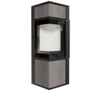 Stufa a legna in acciaio KRATKI TORA/S 8 kW Ø 150 Sinterizzazione del quarzo