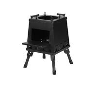 Stufa a Legna in Ghisa Braciere da Esterno Stufe a Legna da Interno Adatto for Cucinare All'aperto Riscaldare Picnic Escursioni Barbecue Viaggi in Camper(Silver,L)