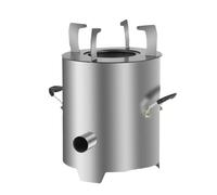 Stufa a legna in lega di acciaio robusta, portatile, facile da usare,