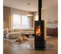 Stufa a legna indipendente in ghisa Kratki KOZA K12 6kW FI130 BImSchV2 EcoDesign