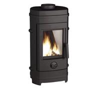 Invicta - Stufa a legna in ghisa Remilly, 7 kW, superficie di riscaldamento da 40 a 85 m², flamme verte, 7 stelle