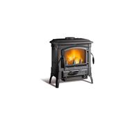 Nordica Extraflame Stufa a Legna Nordica 7119002 Nero 7,3 kW rivestimento in ghisa smaltata Adatto per Stanze 209 m3 profondit 450 mm - ISETTA EVO 4.0