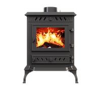 Stufa a legna libera installazione, in ghisa nera - P3 (7,4 kW) ECO