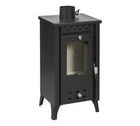 Stufa A Legna Matilde Nera potenza 7,7 Kw Dimensioni 33x38,5x h74 cm -Peso 56 kg Volume riscaldabile: 200m3