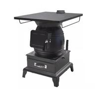 Stufa A Legna Multifunzionale In Ghisa Interno Riscaldamento Rapido 360° Per Riscaldamento Cucina Fervere Acqua Più Combustibili E Camino Opzionale 0/200/400/600 Cm(400cm chimney)