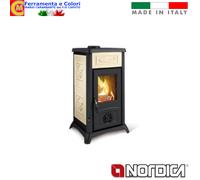 Stufa a Legna NORDICA 6 kw GEMMA Riscaldamento Camino Casa Termoventilata [EEK: A]