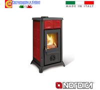 Stufa a Legna NORDICA 6 kw GEMMA Riscaldamento Camino Casa Termoventilata [EEK: A]