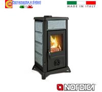 Stufa a Legna NORDICA 6 kw GEMMA Riscaldamento Camino Casa Termoventilata [EEK: A]