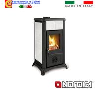 Stufa a Legna NORDICA 6 kw GEMMA Riscaldamento Camino Casa Termoventilata [EEK: A]