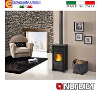 Stufa a Legna NORDICA 6 kw TEA Riscaldamento Camino Casa Termoventilata Moderna [EEK: A]