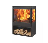 Stufa a legna Panadero "Onix 3V" grigio 7,8 kW
