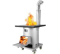 Stufa a legna per tenda calda, stufa a legna portatile per esterni/interni, a risparmio energetico, a gassificazione, per il riscaldamento domestico, stufa a legna multifunzionale con camino