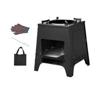 Stufa A Legna Per Uso Esterno - Riscaldatore Antivento E Staccabile | Stufa Portatile Per Cucina All'Aperto - Per Le Attività All'Aperto Come Escursionismo Cucina Barbecue Picnic E