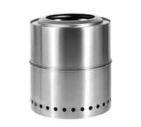 Stufa a legna portatile Braciere a legna con borsa for il trasporto, braciere portatile staccabile da 11 pollici senza fumo(Stove set A)