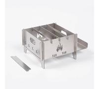 Stufa a legna portatile, pieghevole in acciaio inox per 2 persone Stufa da campeggio ideale, per la cucina da campeggio Heang Boil Water Fishing