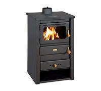 Stufa a legna Prity K22 CP 10,4 kW - stufa a legna con piastra in ghisa BImSc...