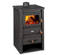 Stufa a Legna Prity K22 CP W10 6.2 + 7.1 kW con Caldaia e Piastra in Ghisa