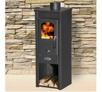 Stufa a legna / Termocamino in acciaio e ghisa 5 / 7 kW - Mod. Long Hold Fire