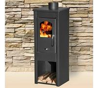 Stufa a legna/Termocamino in acciaio e ghisa 5/7 kW - Mod. Long Hold Fire (Cod. 5565)
