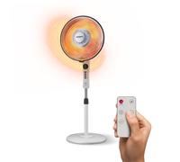 Stufa a Parabola Flux 1100W al Carbonio con Telecomando e Timer